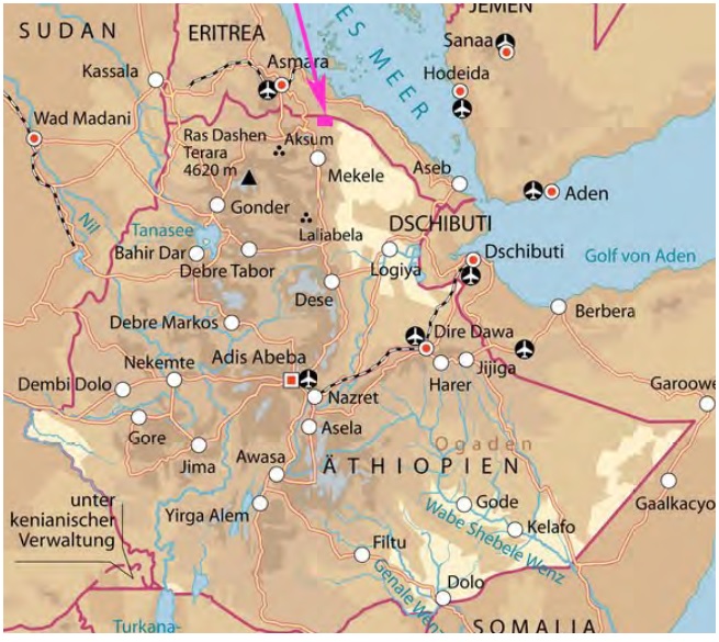 Das Irobland liegt im Norden Äthiopiens an der Grenze zu Eritrea.